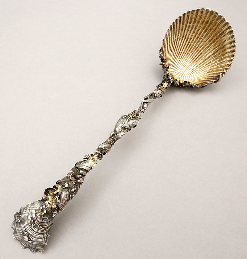 Gorham Narragansett sterling silver antique punch ladle